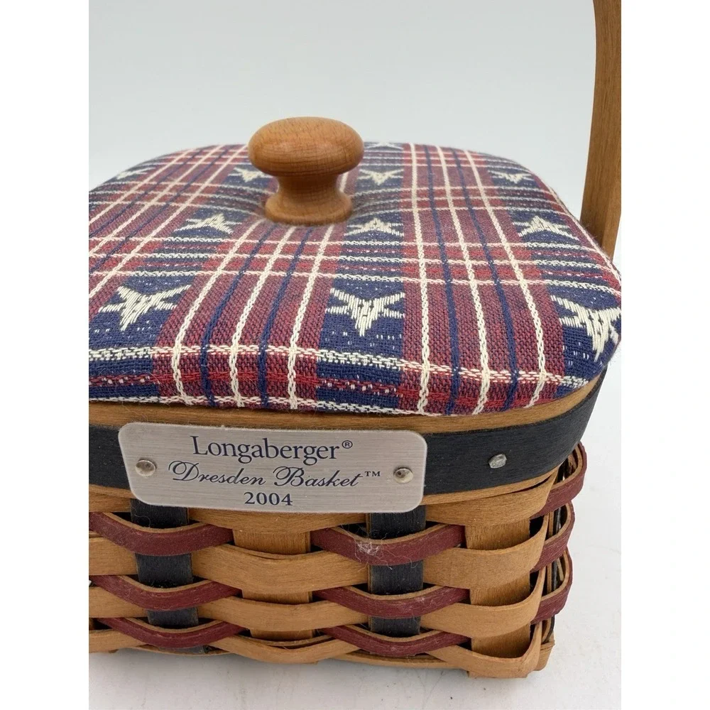 Longaberger 2004 Dresden Tour Basket Combo 🧺🏡 – Incl Liner,‎ Protector & Lid